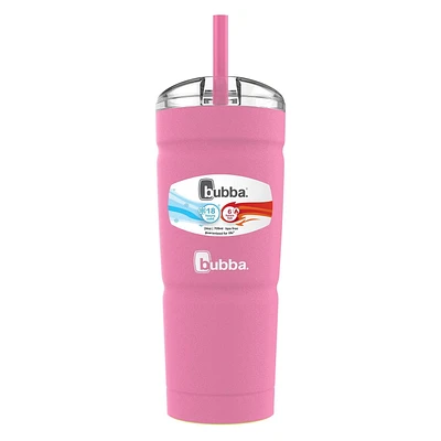 bubba Envy S Stainless Steel Tumbler with Straw, 24 oz (709 ml), Azalea