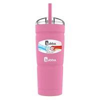 bubba Envy S Stainless Steel Tumbler with Straw, 24 oz (709 ml), Azalea