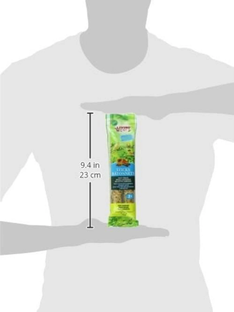 Bâtonnets Living World pour serins saveur de fruits 60 g (2 fois)