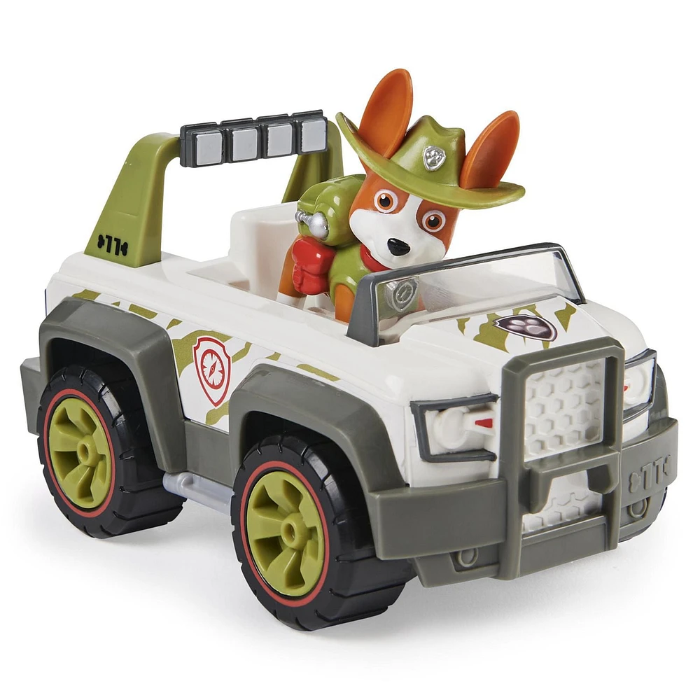 PAW Patrol, Tracker’s Jungle Cruiser Vehicle with Collectible Figure, for Kids Aged 3 and up