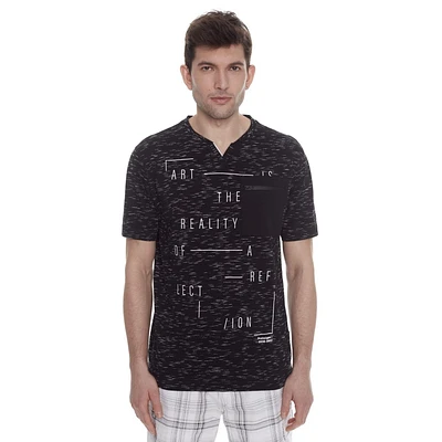 Dark Black Men's Short-Sleeve T-Shirt