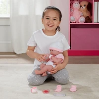 My Sweet Baby Baby's First Day Pink Play Set, 10 Pieces, Featuring Realistic Newborn Doll, Perfect for Children 2+