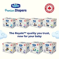 Royale Premium Diapers, Super Pack, Disposable Baby Diapers, Size Newborn - 7, 84-44 Count