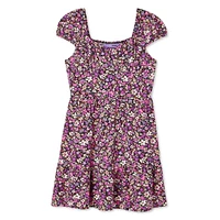 My Sister's Closet Girls' Puff Sleeve Corset Dress