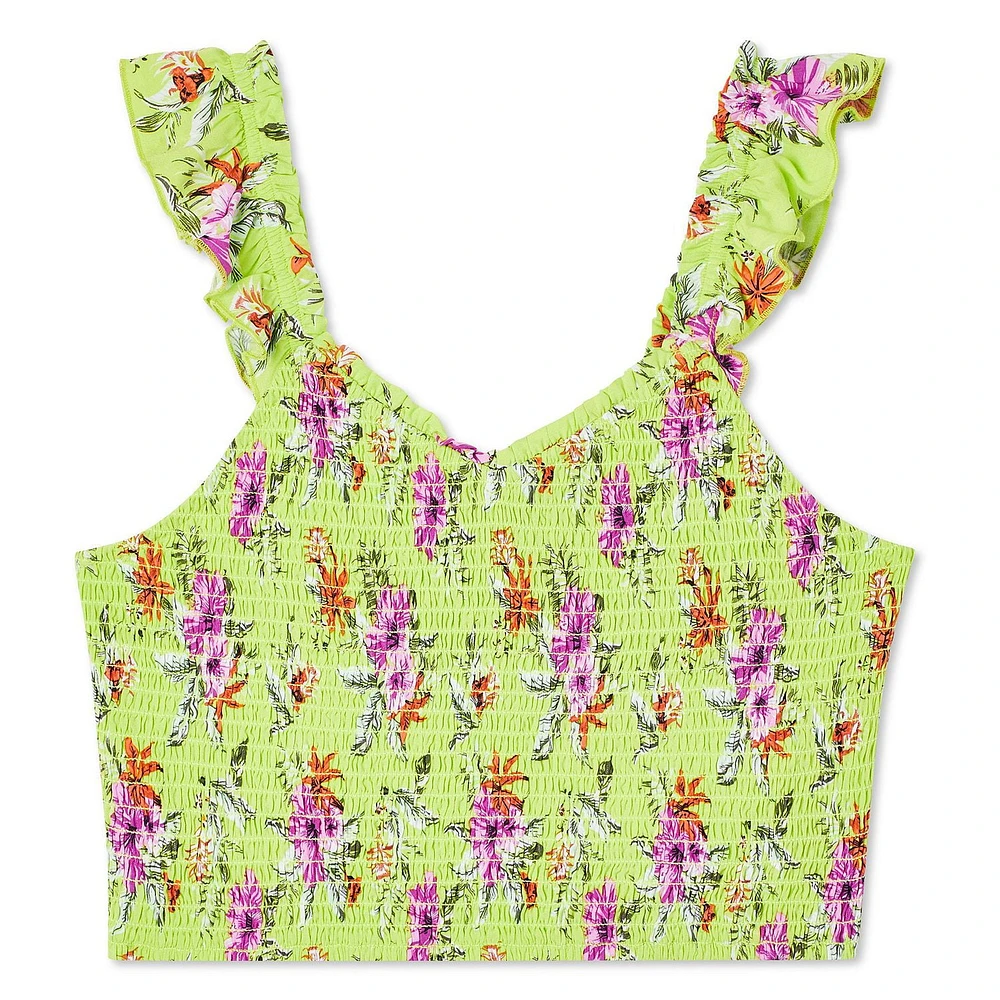 My Sister's Closet Girls' Tie Back Smocked Tank