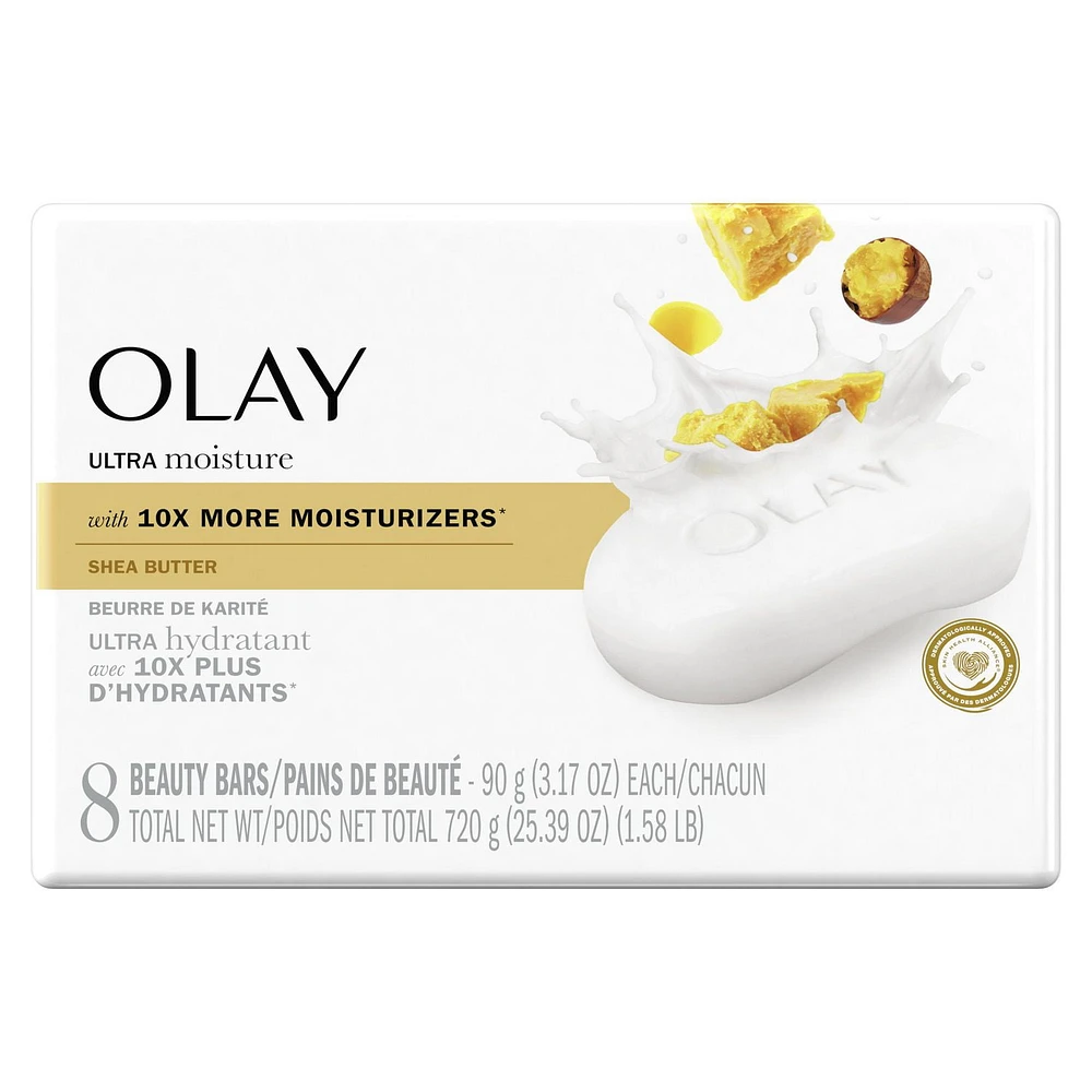 Pain de beauté Hydrate avec beurre de karité Olay, avec complexe de vitamine B3 8x90g
