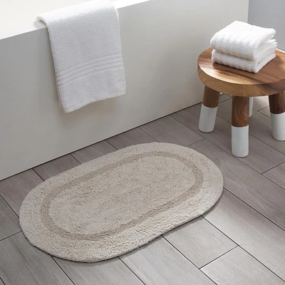 Serene Oval Reversible Bath Rug