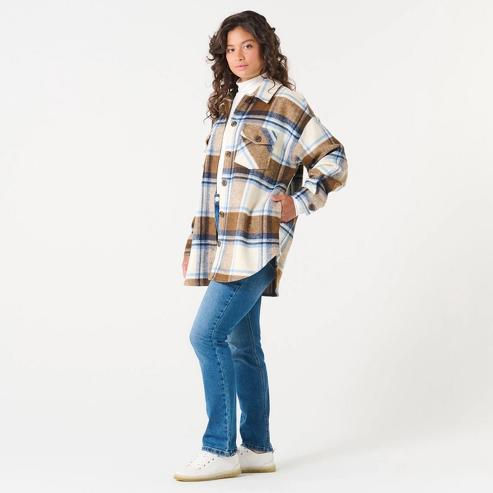 DV PLAID SHACKET