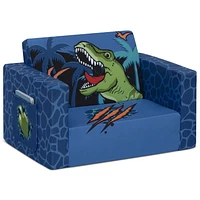 Delta Children Cozee Flip-Out Chair - 2-in-1 Convertible Chair to Lounger for Toddlers & Kids, Flip-Out Chair