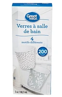 Gobelets à salle de bain Great Value 200 verres