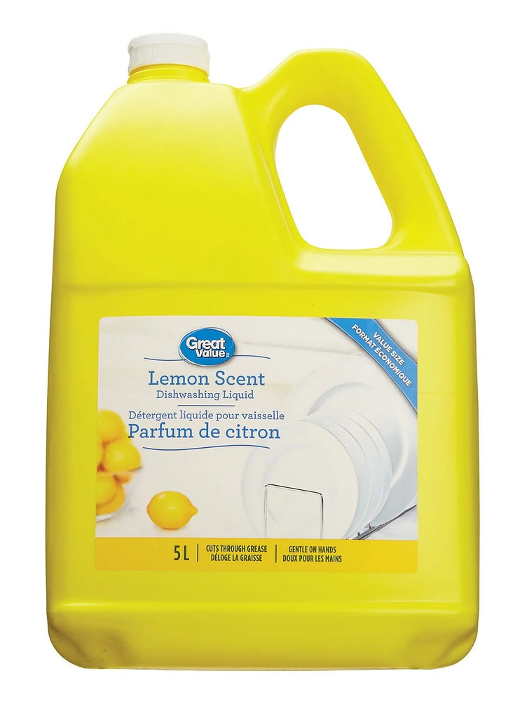 Great Value Lemon Scent Dishwashing Liquid