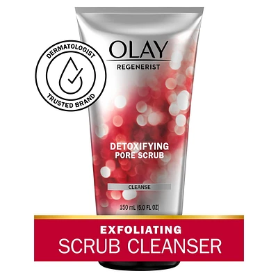 Olay Regenerist Detoxifying Pore Scrub Facial Cleanser, 150 mL