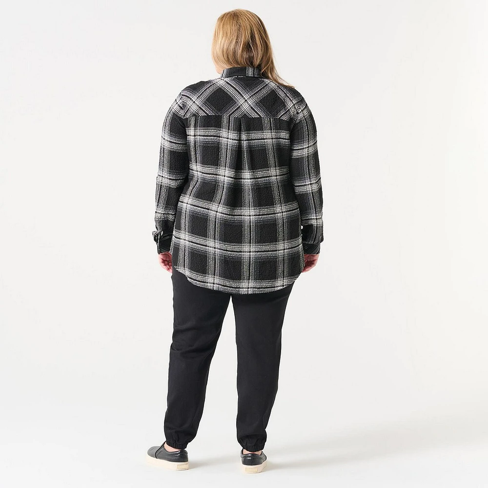 Chemise à Carreaux Boutonnée sur le devant
