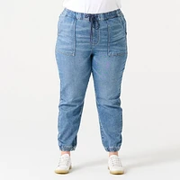 HIGH RISE DENIM JOGGER