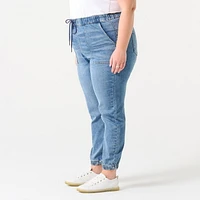 HIGH RISE DENIM JOGGER