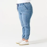 HIGH RISE DENIM JOGGER