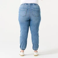 HIGH RISE DENIM JOGGER