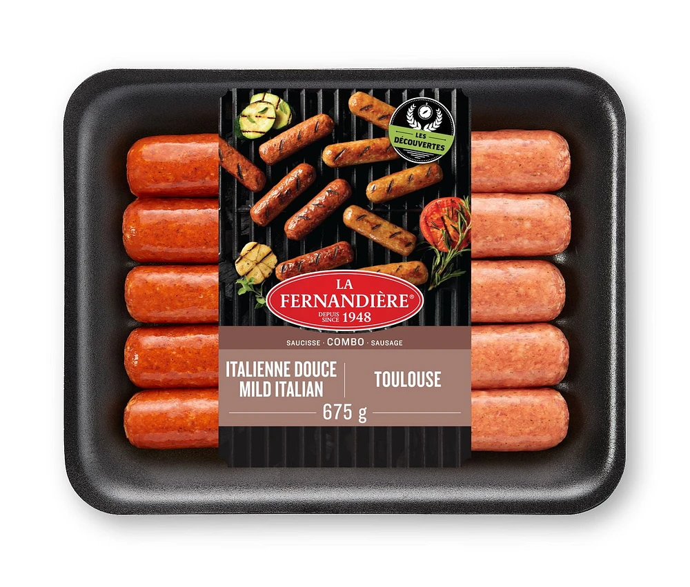 Combo mild italian sausage and Toulouse, Mild italian and toulouse Sauc 675g