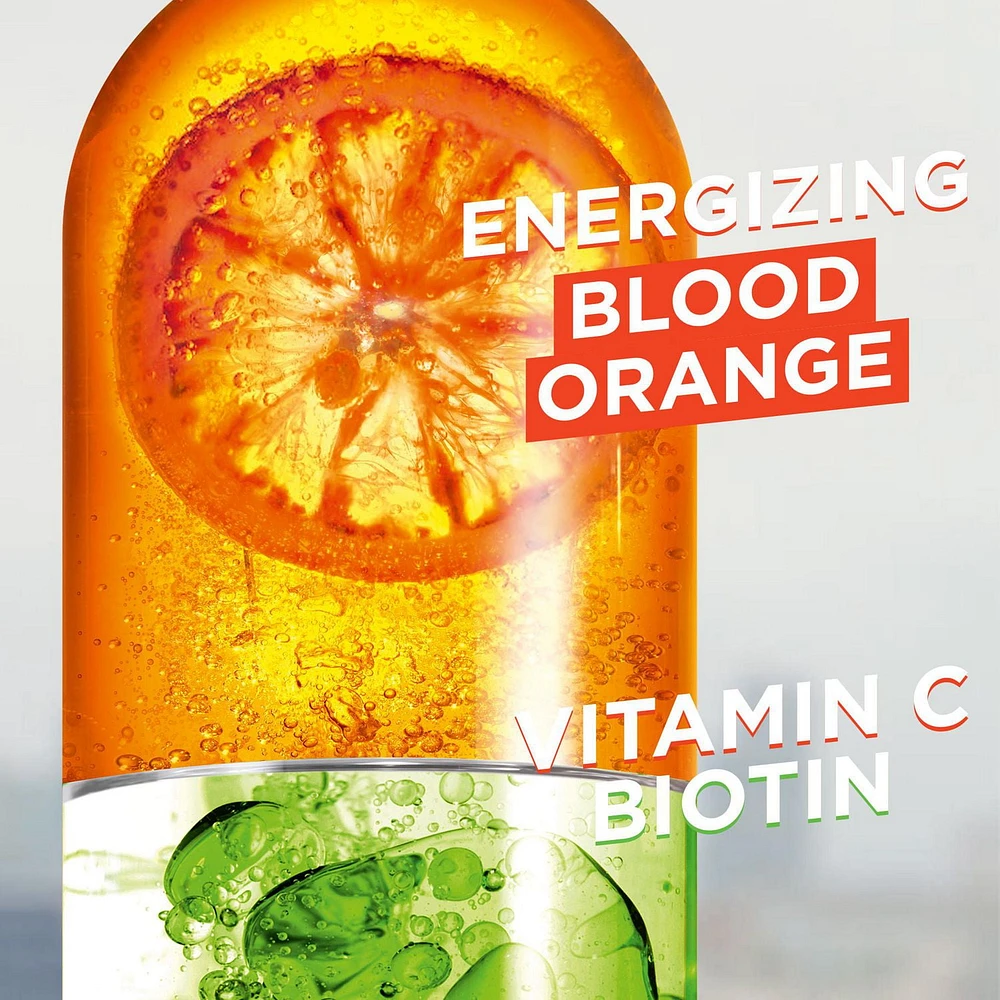 Garnier Fructis Vitamin & Strength shampooing fortifiant pour cheveux fragiles ayant tendance à tomber, avec orange sanguine, vitamine C, et biotine, 370 mL