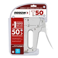 Arrow Chrome Staple Gun, Professional grade heavy-duty