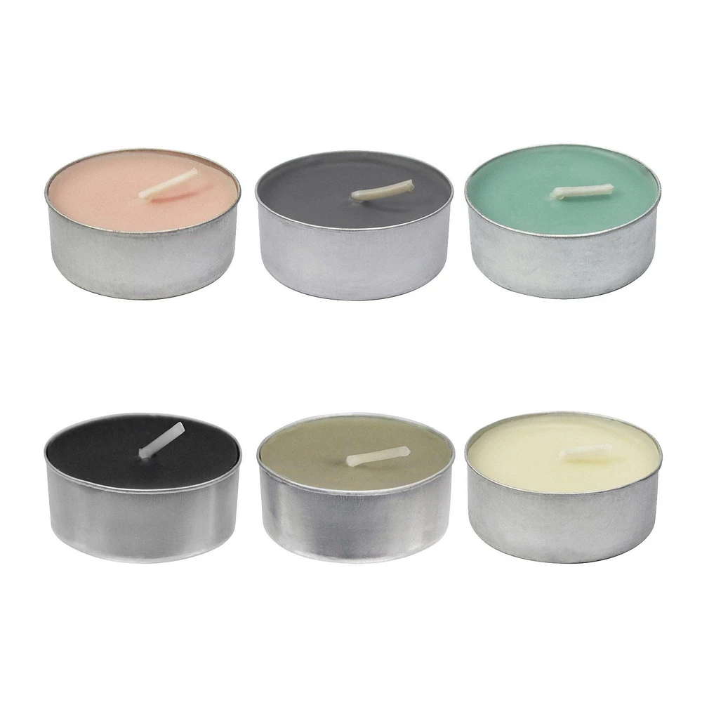 Hometrends MORNING RAIN 6-Pack Scented Tealight Candles, 6-Pack Tealight Candles