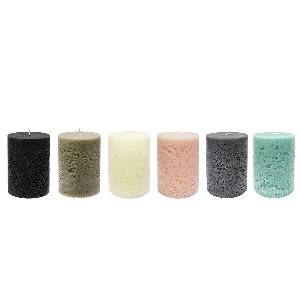 Hometrends 4" MIDNIGHT SPICE Scented Pillar Candle, 3"Dia x 4"H