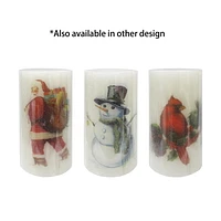 6" Santa Pillar Candle