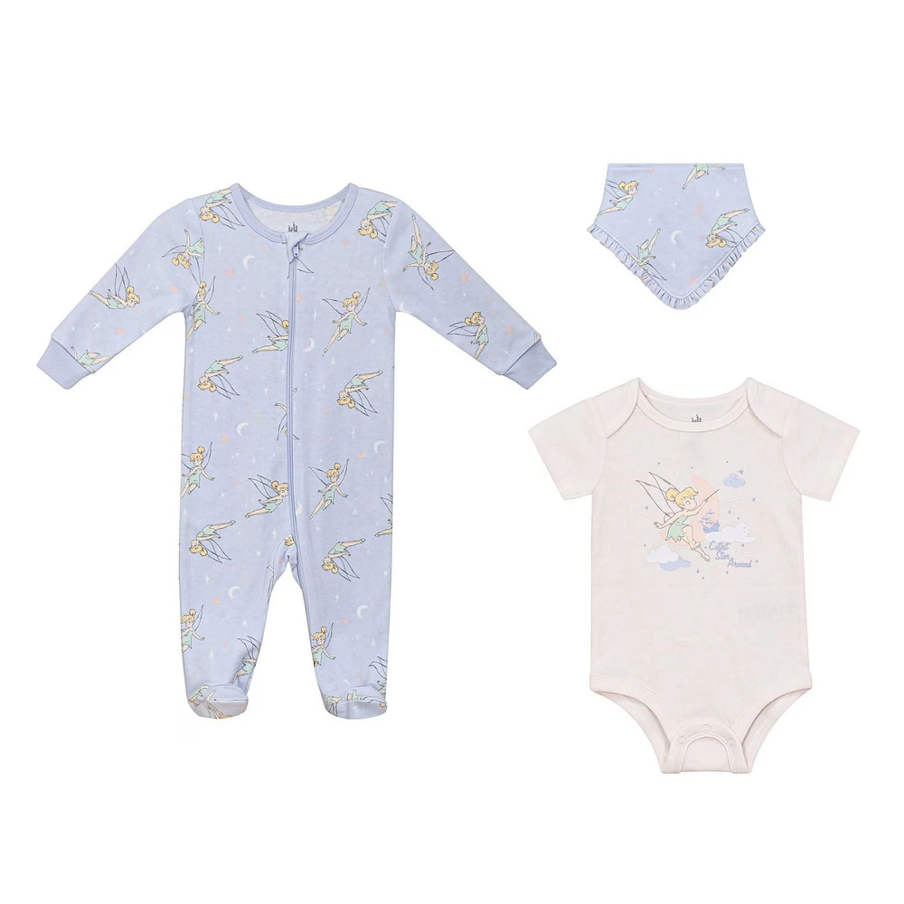 Disney La Fée Clochette Ensemble de Bébé 3-pièces Retour à La Maison