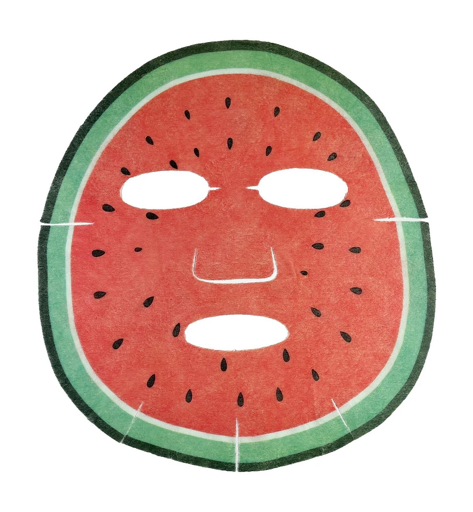 iN.gredients Watermelon Sheet Mask, Hydrating Watermelon Printed Sheet Mask, 21ml, Cools and Hydrates