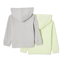 George Toddlers' Gender Inclusive Fleece Hoodie 2-Pack