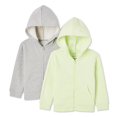 George Toddlers' Gender Inclusive Fleece Hoodie 2-Pack