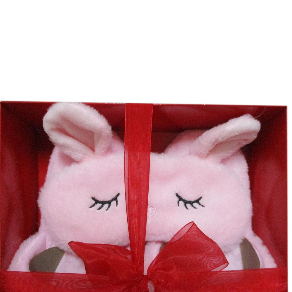 WAY TO CELEBRATE EYE MASK SET, BUNNY PLUSH BOX SET