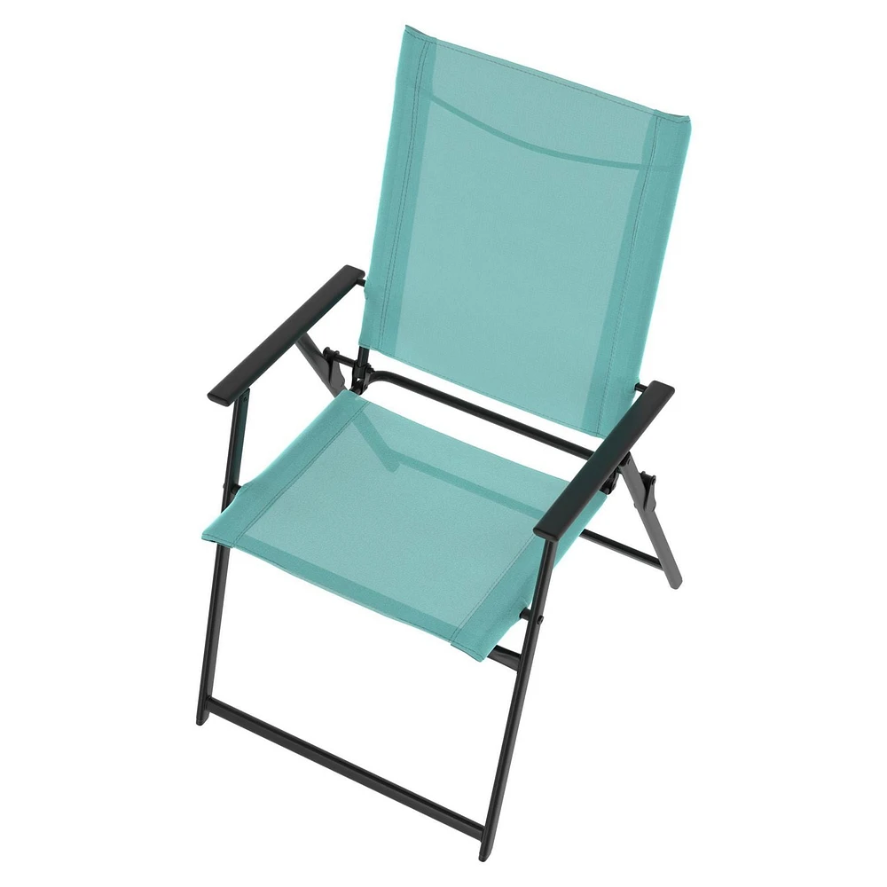 Mainstays Greyson 2-Pack Patio Folding Chair Set