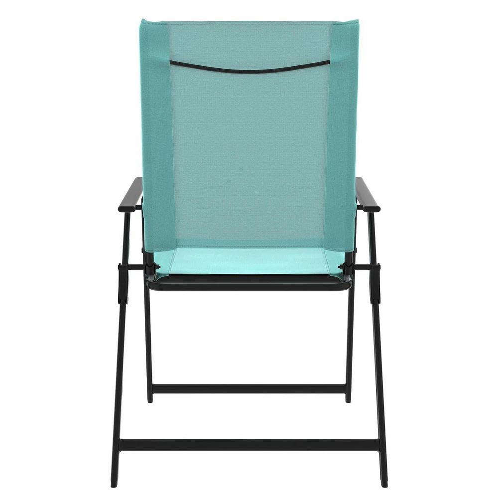 Mainstays Greyson 2-Pack Patio Folding Chair Set