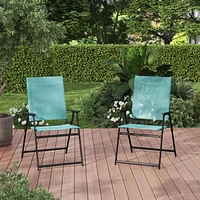 Mainstays Greyson 2-Pack Patio Folding Chair Set