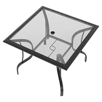 Ensemble table et chaises 5 pièces pour patio Montclair Mainstays Plateau en verre trempé