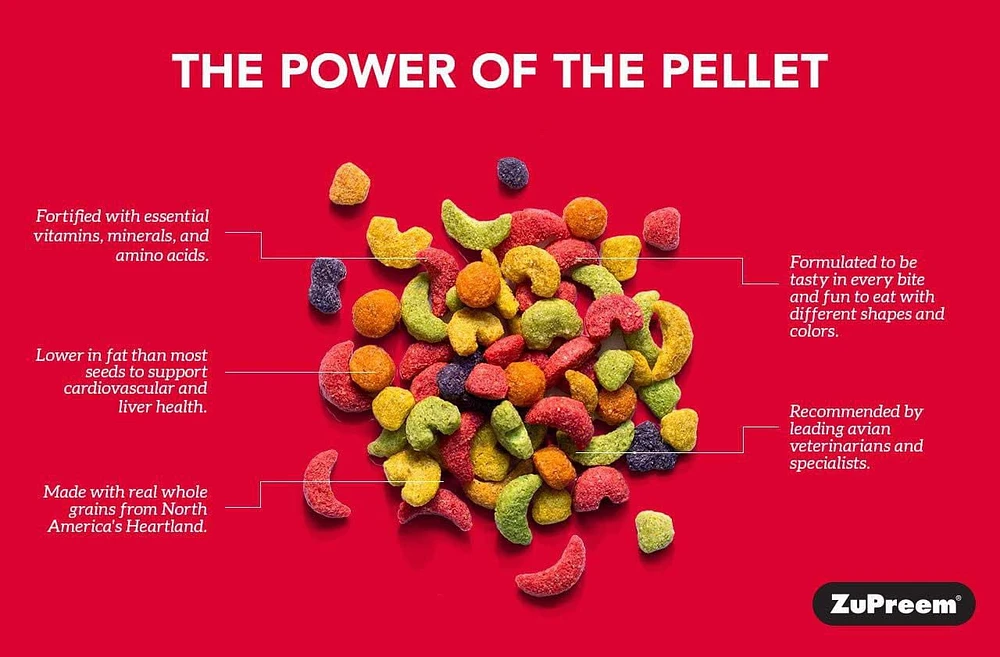 Zupreem FruitBlend Saveur Nourriture Pour Très Petits Oiseaux