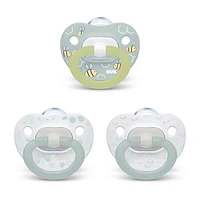 NUK Orthodontic Pacifier Value Pack, 0-6 Months, 3-Pack