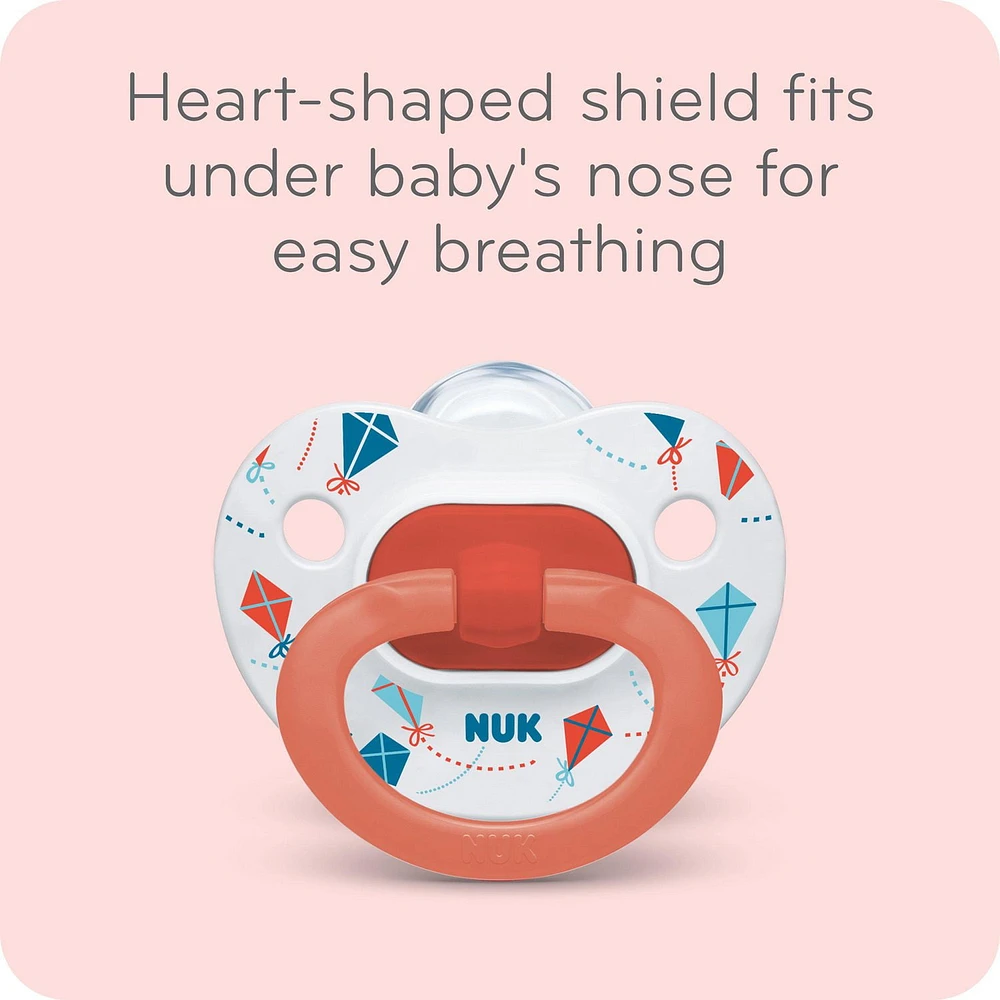 NUK Orthodontic Pacifier Value Pack, 0-6 Months, 3-Pack