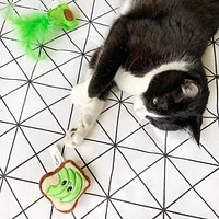Quirky Kitty Avocado Toast Catnip Plush 2 Pack Cat Toy, 2 Pack Plush Toy