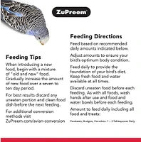 Zupreem FruitBlend Saveur Nourriture Pour Grands Oiseaux
