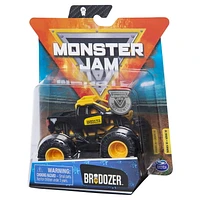 Monster Jam, Official Brodozer Truck, Die-Cast Vehicle, Inverse Trucks Series, 1:64 Scale