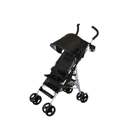 Bily 3D Fold Stroller - Black, 41.25"H x 18.25"W x 31"D