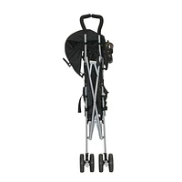 Bily 3D Fold Stroller - Black, 41.25"H x 18.25"W x 31"D
