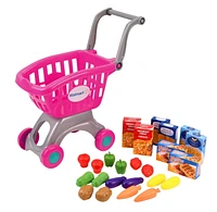 Kid Connection My Lil' Shopping Cart 25 Pieces, Sturdy, Shop, Pink