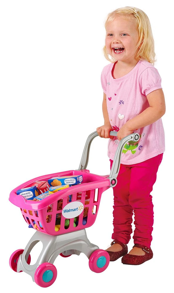 Kid Connection My Lil' Shopping Cart 25 Pieces, Sturdy, Shop, Pink