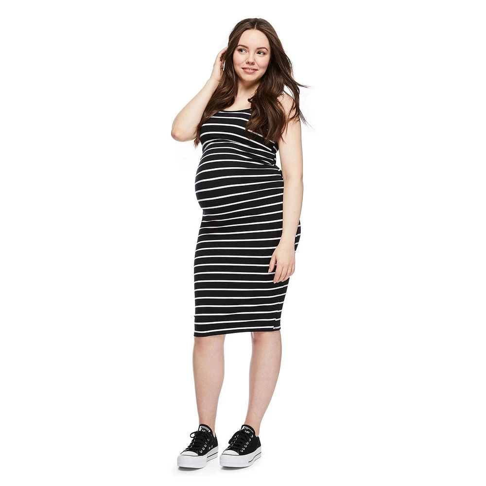Robe mi-longue sans manches Paisley Sky Maternité