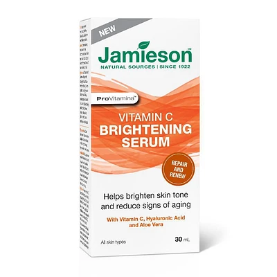 Jamieson Provitamina Vitamin C Brightening Serum, With Vitamin C, Hyaluronic Acid<br>and Aloe Vera