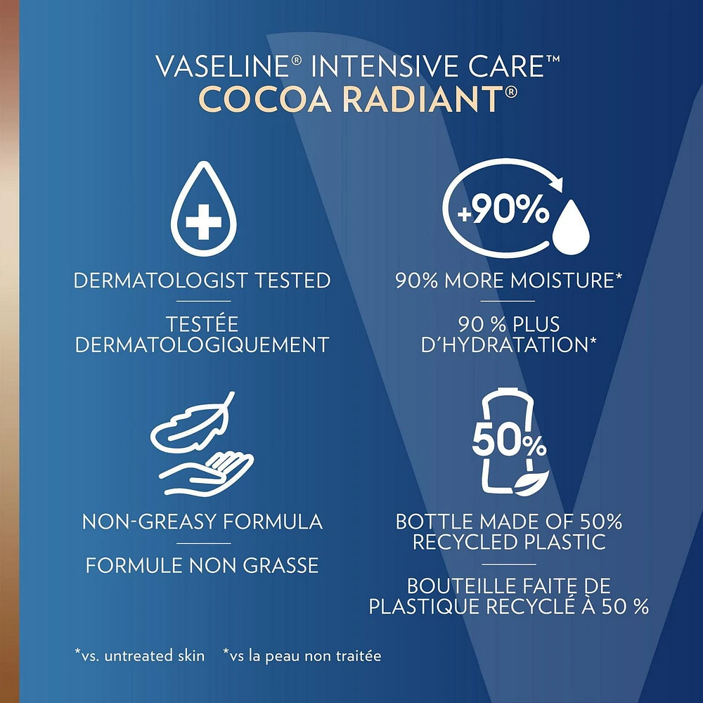 Vaseline Intensive Care™ 48H moisture + ultra hydrating lipids Cocoa Radiant Body Lotion, 295ml Body Lotion