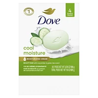 Dove Skin Care Cucumber and Green Tea Beauty Bar, 4x106g